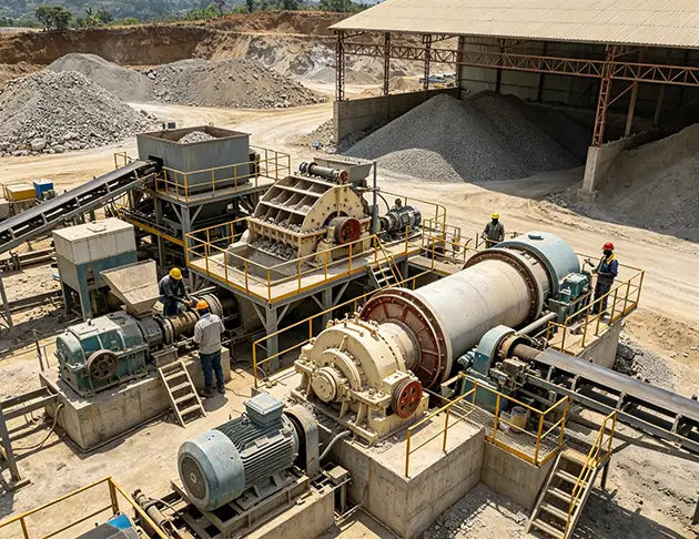 DRC Tantalum-Niobium Ore Recovery Line