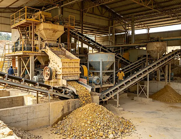 Indonesia Gold Ore Processing Line