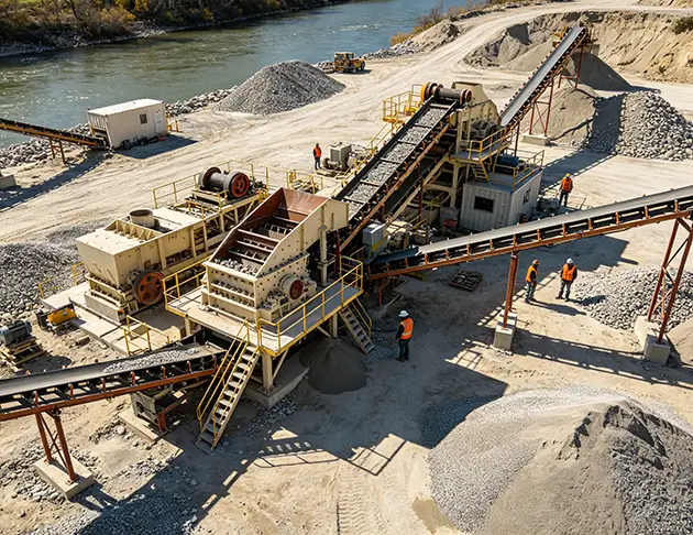 USA River Pebble Sand Making Line